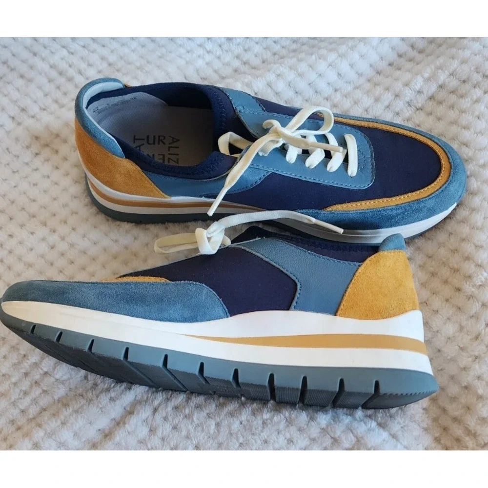 Naturalizer Women 9M Remy Suede Color block Sneakers Leather/Fabric MSRP $110